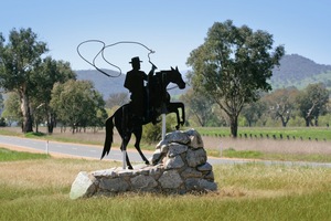 Corryong town entrance sign