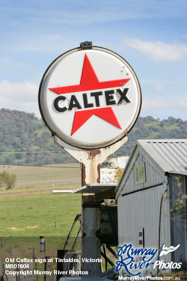 Old Caltex sign at Tintaldra, Victoria