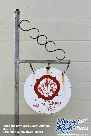 Karoonda CWA sign, South Australia