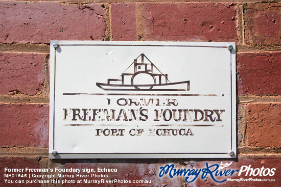 Former Freeman's Foundary sign, Echuca