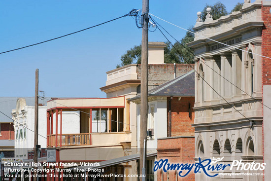 Echuca's High Street facade, Victoria