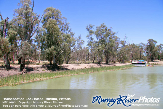 Houseboat on Lock Island, Mildura, Victoria