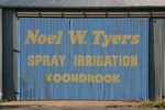 Irrigation sign at Koondrook, Victoria