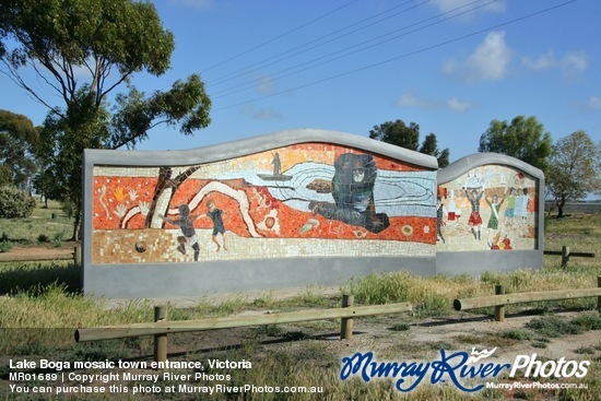 Lake Boga mosaic town entrance, Victoria