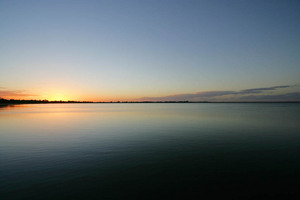 Dusk on Lake Bonney, Barmera