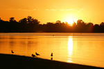 Sunset on Lake Bonney, Barmera