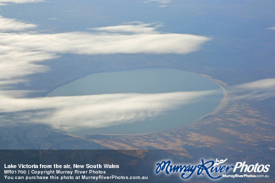 Lake Victoria from the air, New South Wales