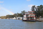 Mannum riverfront and rainbow, South Australia
