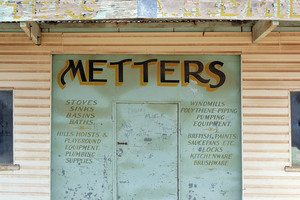 Old plumbing shop at Manangatang, Victoria