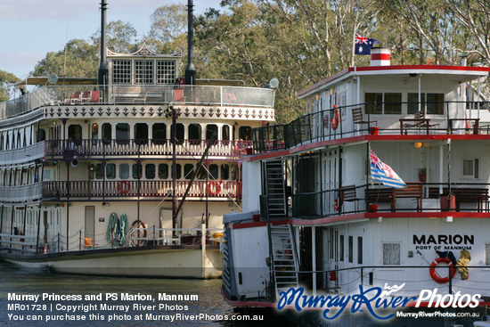 Murray Princess and PS Marion, Mannum