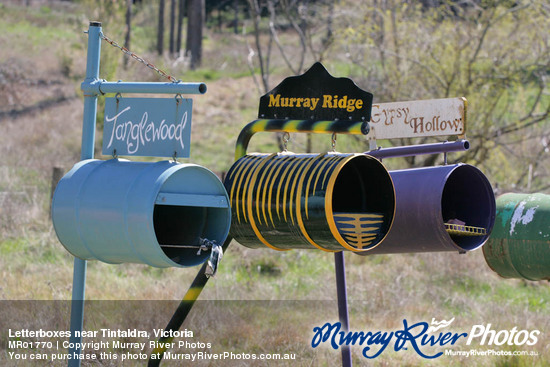 Letterboxes near Tintaldra, Victoria