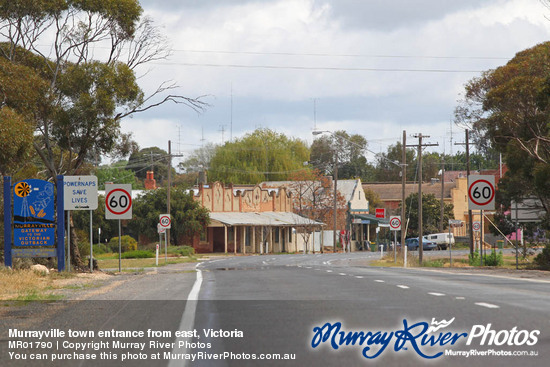 Murrayville town entrance from east, Victoria