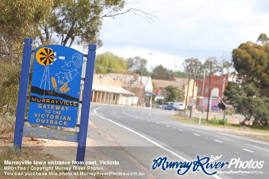 Murrayville town entrance from east, Victoria