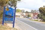 Murrayville town entrance from east, Victoria