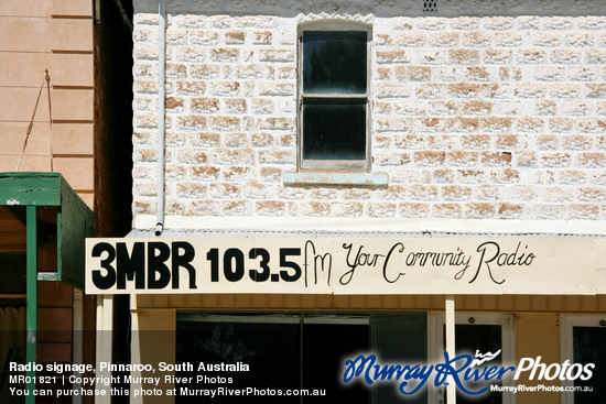 Radio signage, Pinnaroo, South Australia
