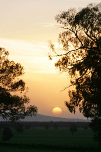 Sunset near Walla Walla, New South Wales