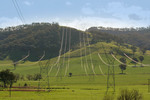 Powerlines near Khancoban from Snowy Hydro