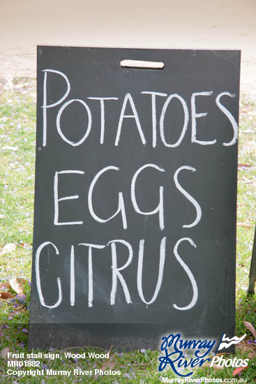Fruit stall sign, Wood Wood