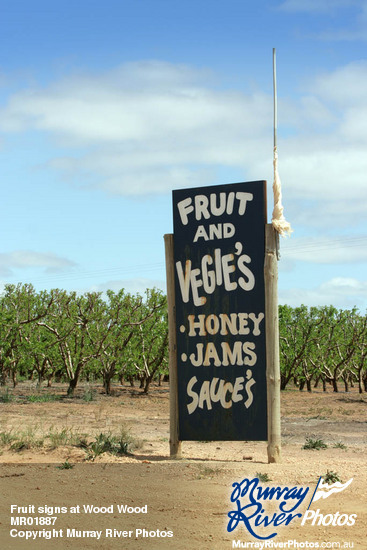 Fruit signs at Wood Wood