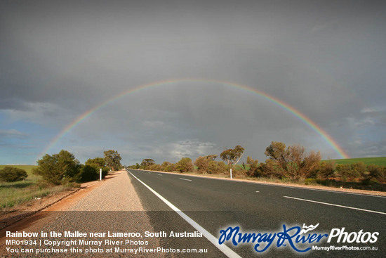 Rainbow in the Mallee near Lameroo, South Australia