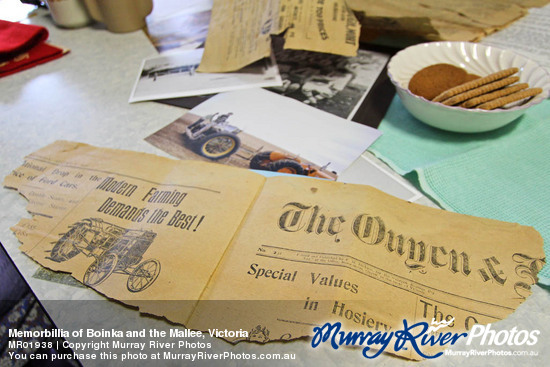 Memorbillia of Boinka and the Mallee, Victoria