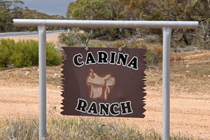 Carina Lodge sign, Carina, Victoria