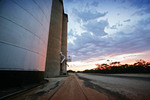 Carina silos on sunrise, Mallee, Victoria