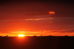 Sunset near Murrayviille, Mallee, Victoria