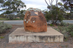 Plaque for marking of Goyder's Line, Blanchetown