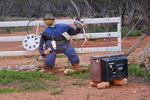 Jim resting at Blanchetown, South Australia