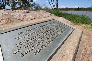 William Randell plaque for launch of Mary Ann in 1853