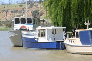 Milk boats near Mannum, South Australia