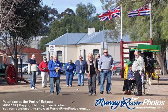 Petanque at the Port of Echuca