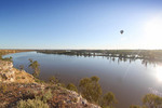 Hot air ballooning over Blanchetown