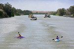 Kayakers enjoying PS Marion wake