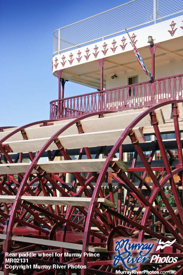 Rear paddle wheel for Murray Princess, Mannum