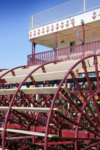 Rear paddle wheel for Murray Princess, Mannum