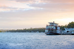 Sunset over Murray River at Mannum