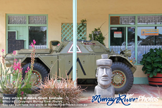 Army vehicle at Jabuk, South Australia