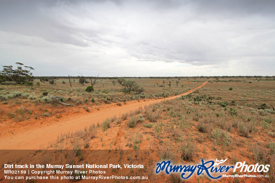 Dirt track in the Murray Sunset National Park, Victoria