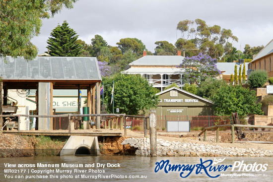 View across Mannum Museum and Dry Dock