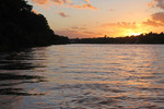 Murray River sunset at Mannum