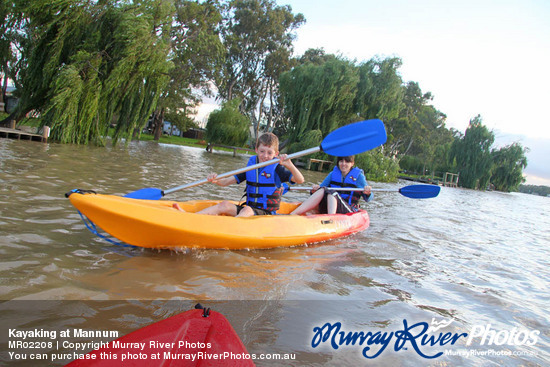 Kayaking at Mannum