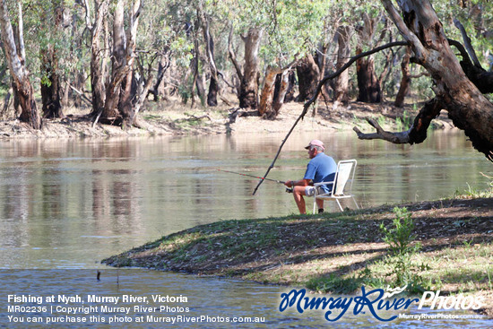 Fishing at Nyah, Murray River, Victoria