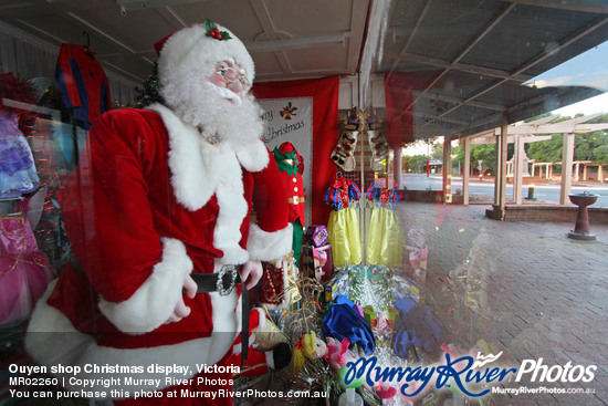 Ouyen shop Christmas display, Victoria