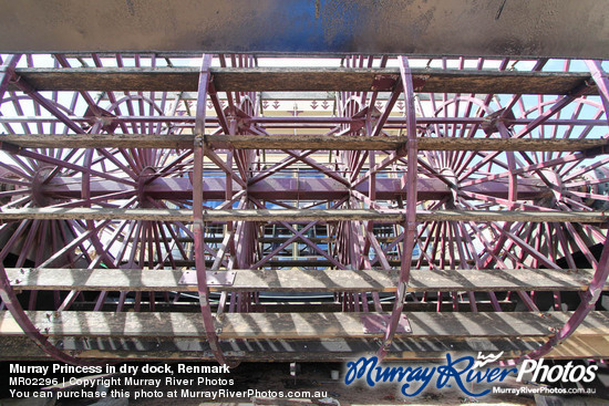 Murray Princess in dry dock, Renmark