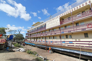 Murray Princess in dry dock, Renmark