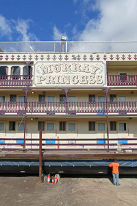 Murray Princess in dry dock, Renmark