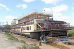 Murray Princess in dry dock, Renmark