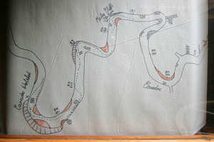 Murray River paddle steamer map, Mildura Homestead